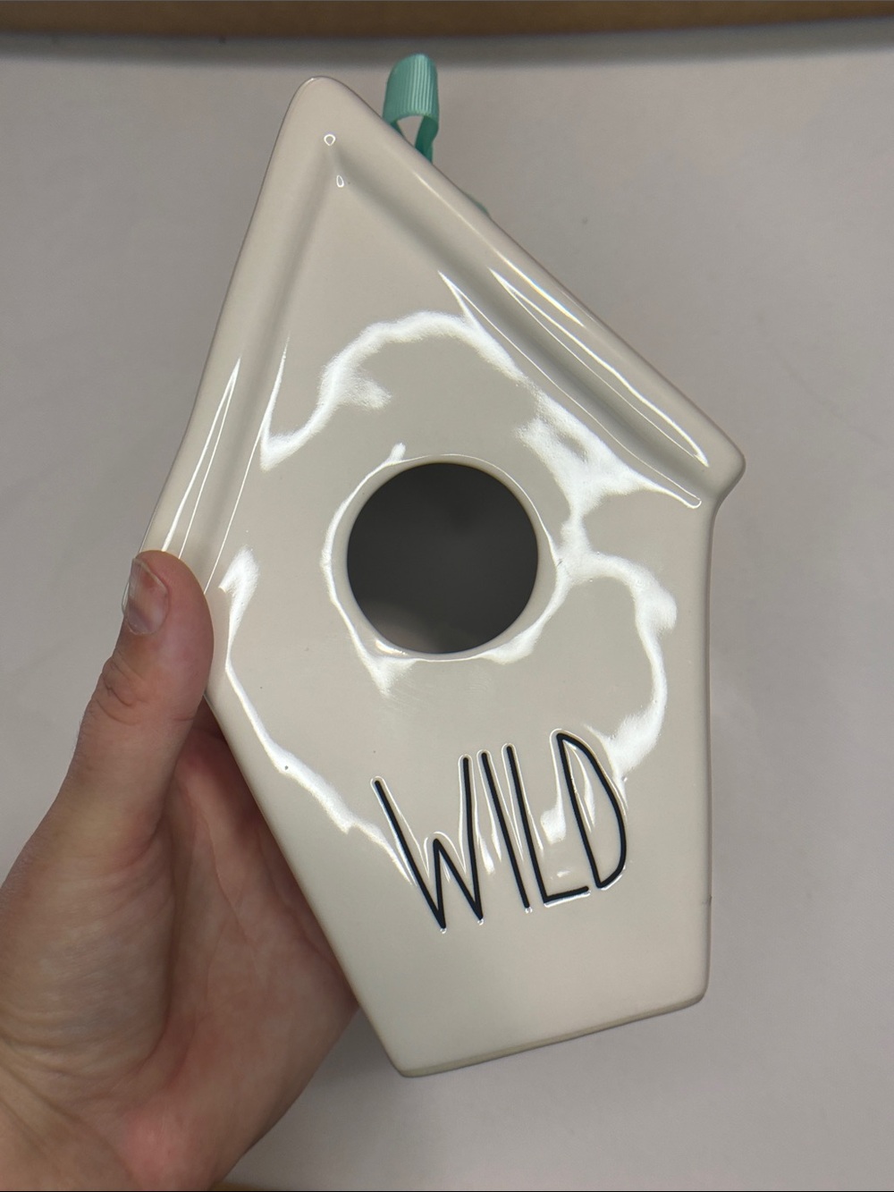Rae Dunn”wild” bird house ceramic